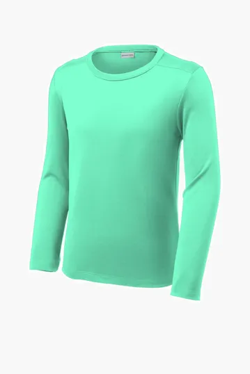 Sport-Tek Youth Posi-UV Pro Long Sleeve Tee — view 3