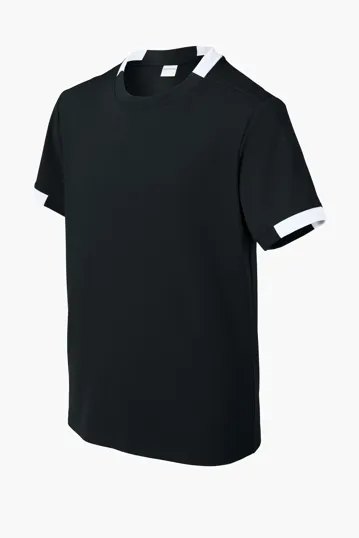 Sport-Tek Youth Club Short Sleeve Crew — view 4