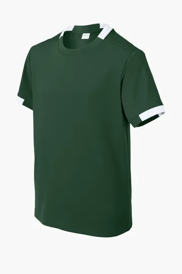Sport-Tek Youth Club Short Sleeve Crew — view 7