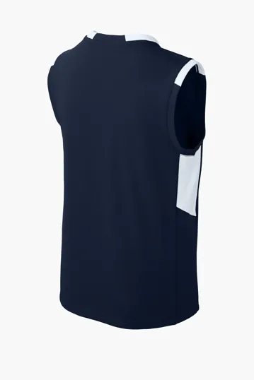 Sport-Tek Youth Club Sleeveless V-Neck — view 13