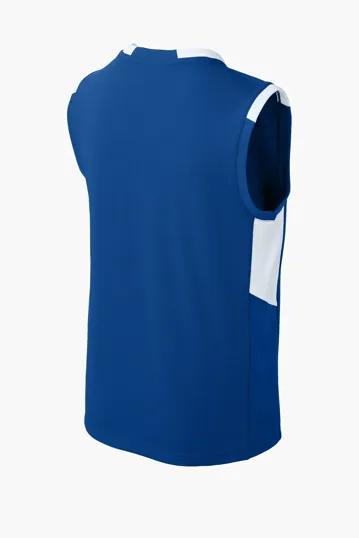 Sport-Tek Youth Club Sleeveless V-Neck — view 14