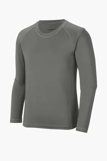Sport-Tek Youth Long Sleeve Rashguard Tee — view 3