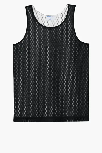 Sport-Tek Youth PosiCharge Reversible Mesh Tank — view 3