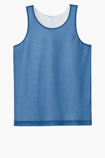 Sport-Tek Youth PosiCharge Reversible Mesh Tank — view 4