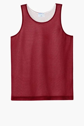 Sport-Tek Youth PosiCharge Reversible Mesh Tank — view 6