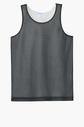 Sport-Tek Youth PosiCharge Reversible Mesh Tank — view 9