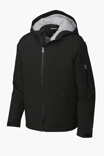 Sport-Tek Youth Waterproof Insulated Jacket — view 2