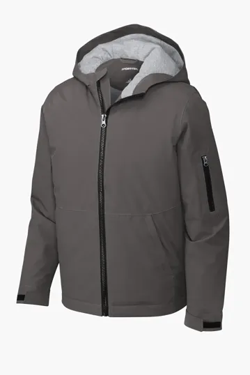 Sport-Tek Youth Waterproof Insulated Jacket — view 4