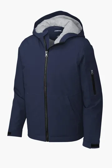 Sport-Tek Youth Waterproof Insulated Jacket — view 5