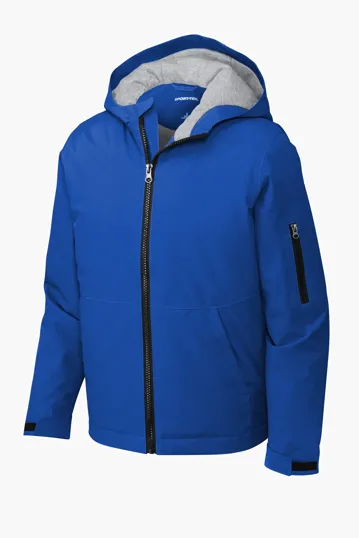 Sport-Tek Youth Waterproof Insulated Jacket — view 6