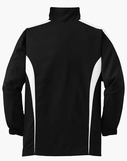 Sport-Tek Youth Colorblock Raglan Jacket — view 9