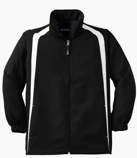 Sport-Tek Youth Colorblock Raglan Jacket — view 3
