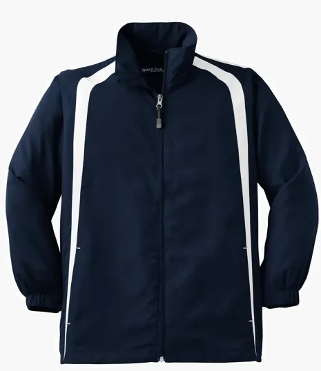 Sport-Tek Youth Colorblock Raglan Jacket — view 5