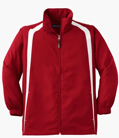 Sport-Tek Youth Colorblock Raglan Jacket — view 6