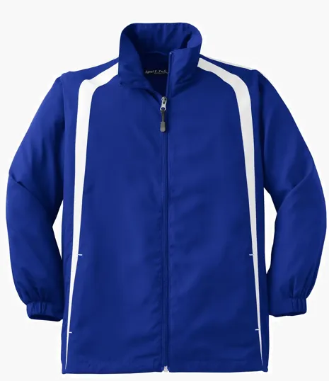 Sport-Tek Youth Colorblock Raglan Jacket — view 7