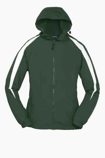 Sport-Tek Youth Fleece-Lined Colorblock Jacket — view 3