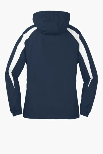 Sport-Tek Youth Fleece-Lined Colorblock Jacket — view 7