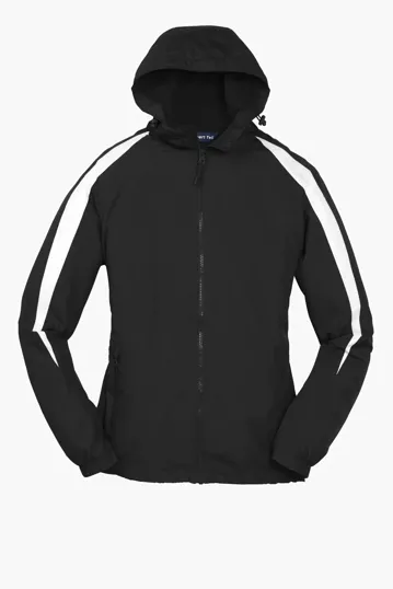 Sport-Tek Youth Fleece-Lined Colorblock Jacket — view 2