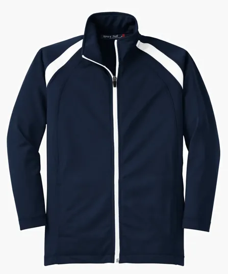 Sport-Tek Youth Tricot Track Jacket — view 3