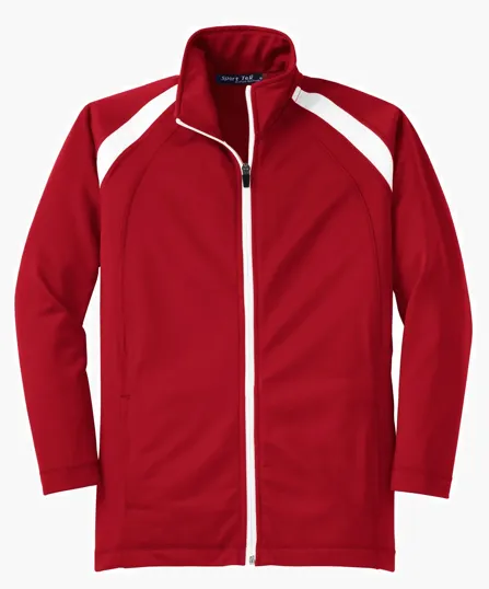 Sport-Tek Youth Tricot Track Jacket — view 4