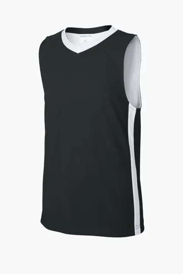 Sport-Tek Youth Rival Reversible Basketball Jersey — view 2