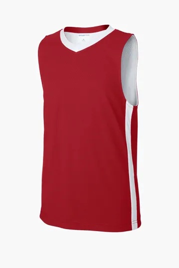 Sport-Tek Youth Rival Reversible Basketball Jersey — view 4