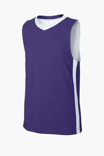 Sport-Tek Youth Rival Reversible Basketball Jersey — view 7