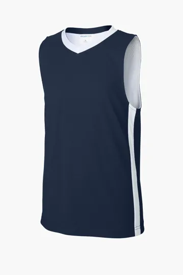 Sport-Tek Youth Rival Reversible Basketball Jersey — view 8