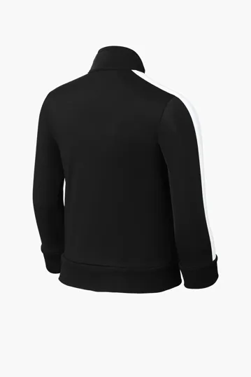Sport-Tek Youth Tricot Sleeve Stripe Track Jacket — view 7