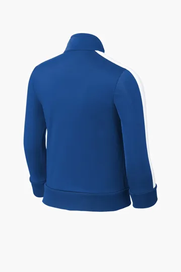 Sport-Tek Youth Tricot Sleeve Stripe Track Jacket — view 9