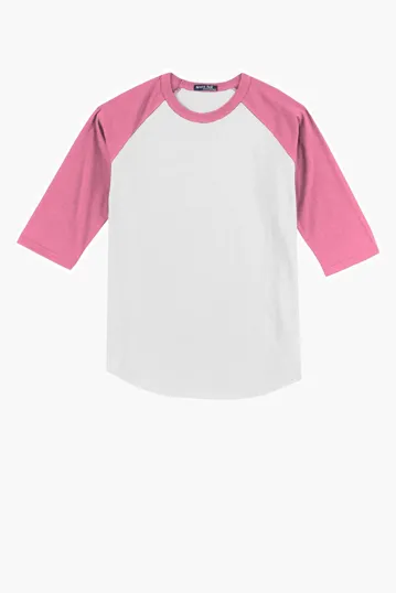 Sport-Tek Youth Colorblock Raglan Jersey — view 2