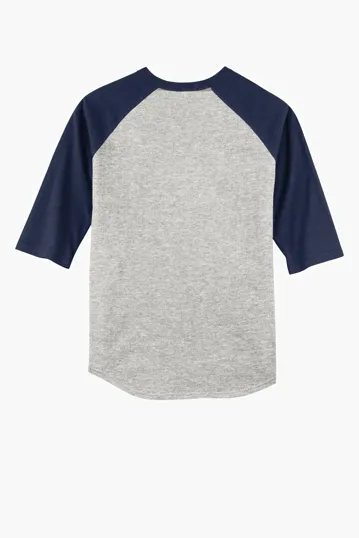 Sport-Tek Youth Colorblock Raglan Jersey — view 20