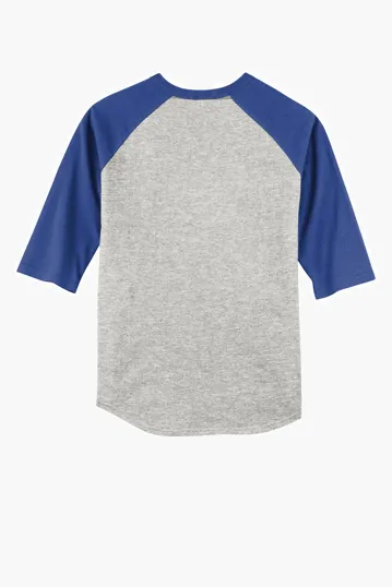 Sport-Tek Youth Colorblock Raglan Jersey — view 22