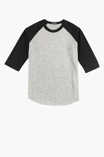 Sport-Tek Youth Colorblock Raglan Jersey — view 6