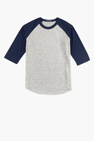 Sport-Tek Youth Colorblock Raglan Jersey — view 7