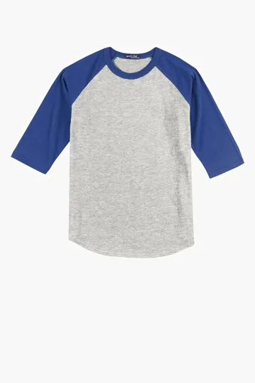 Sport-Tek Youth Colorblock Raglan Jersey — view 9