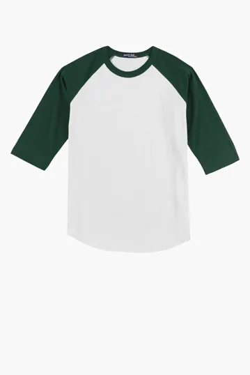 Sport-Tek Youth Colorblock Raglan Jersey — view 12