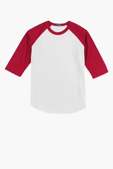 Sport-Tek Youth Colorblock Raglan Jersey — view 17