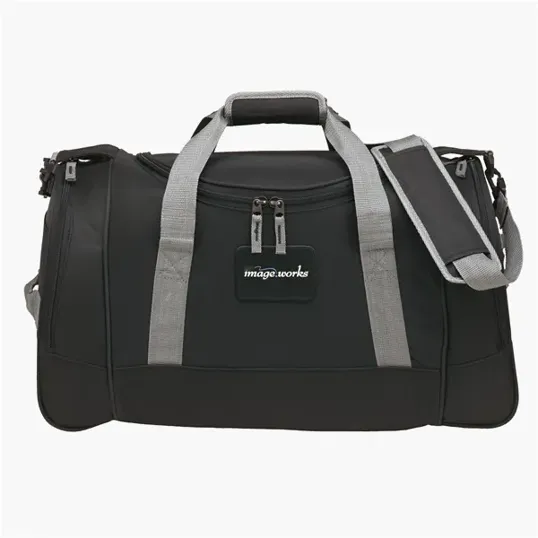 Deluxe Travel Duffel Bag, 22" 600D Polyester Gym and Sports Duffel
