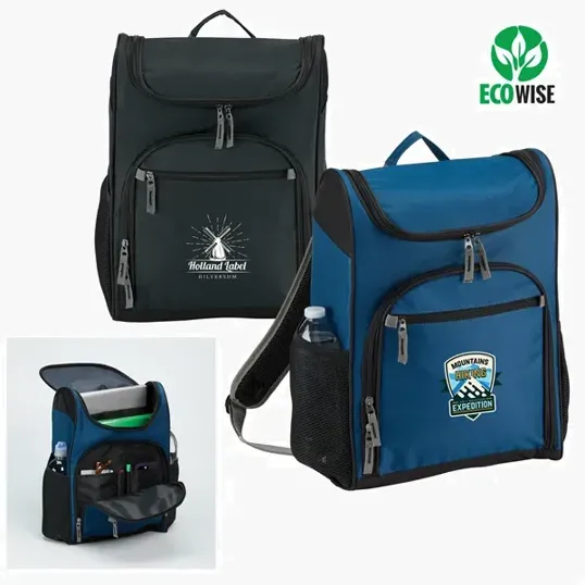 rPET Adventure Laptop Backpack, 15" Top-Loading Recycled Polyester