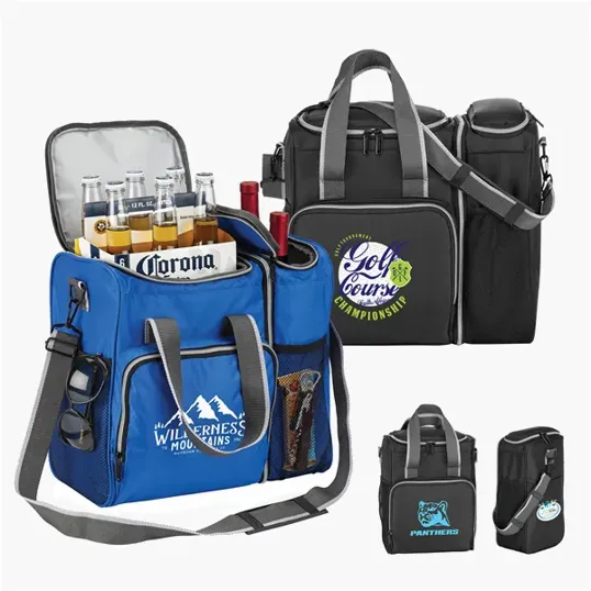 Hybrid 2-In-1 Insulated Cooler Bag for Beverages and Wine