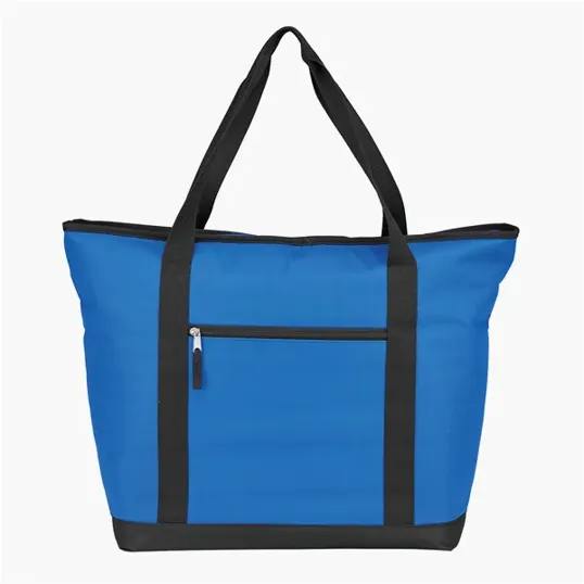Jumbo Insulated Cooler Tote Bag with Zippered Main Compartment — view 3