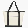 Jumbo Insulated Cooler Tote Bag with Zippered Main Compartment — view 2