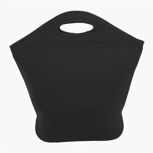 Large Hideway Lunch Tote Cooler in Black Neoprene — view 2