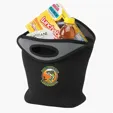Large Hideway Lunch Tote Cooler in Black Neoprene