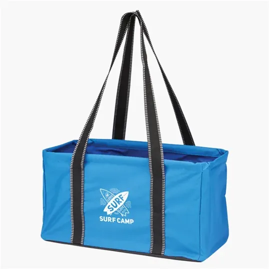 Junior Utility Tote Bag with Collapsible Wire-Rim Frame — view 2