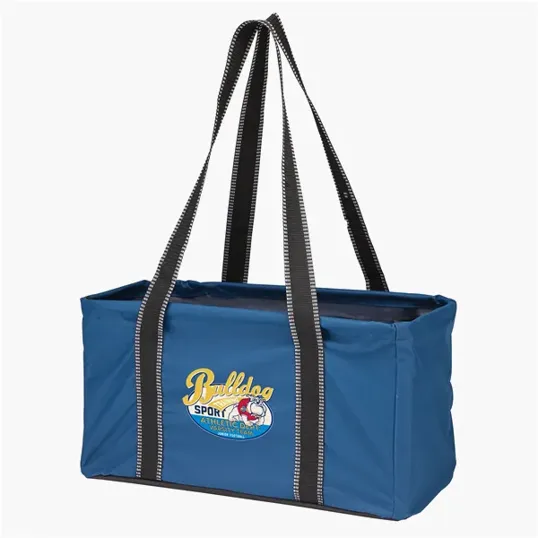 Junior Utility Tote Bag with Collapsible Wire-Rim Frame — view 3