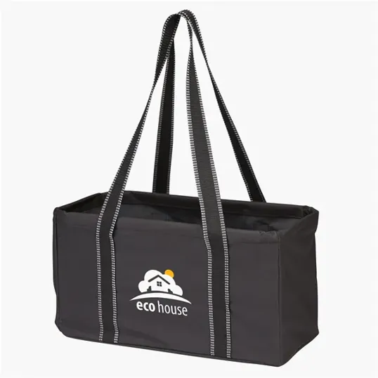 Junior Utility Tote Bag with Collapsible Wire-Rim Frame — view 4