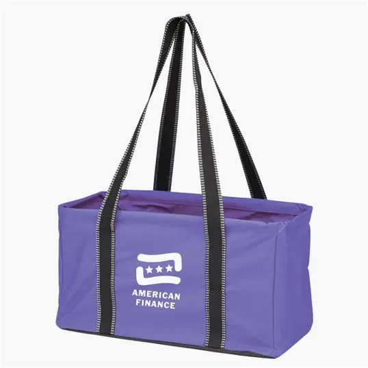 Junior Utility Tote Bag with Collapsible Wire-Rim Frame — view 6