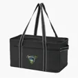Jumbo Utility Tote Bag with Collapsible Wire-Rim Frame — view 3